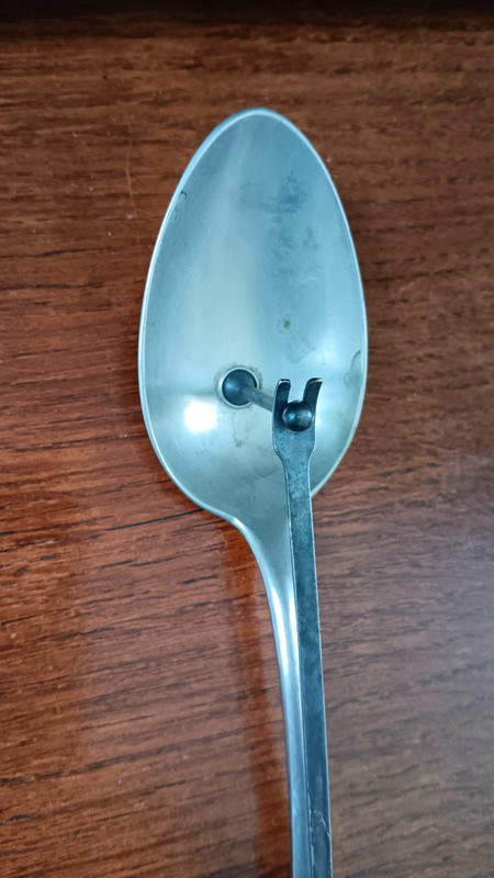 Rare Christofle Orfèvrerie Gombault Hallmarked Juice Or Sauce Plunger Spoon -photo-2
