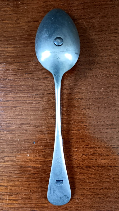 Rare Christofle Orfèvrerie Gombault Hallmarked Juice Or Sauce Plunger Spoon -photo-1