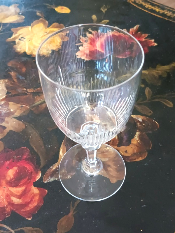 Baccarat Crystal Water Glass With Organ Stops-photo-4