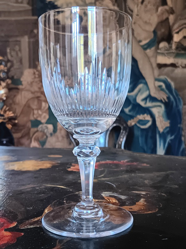 Baccarat Crystal Water Glass With Organ Stops