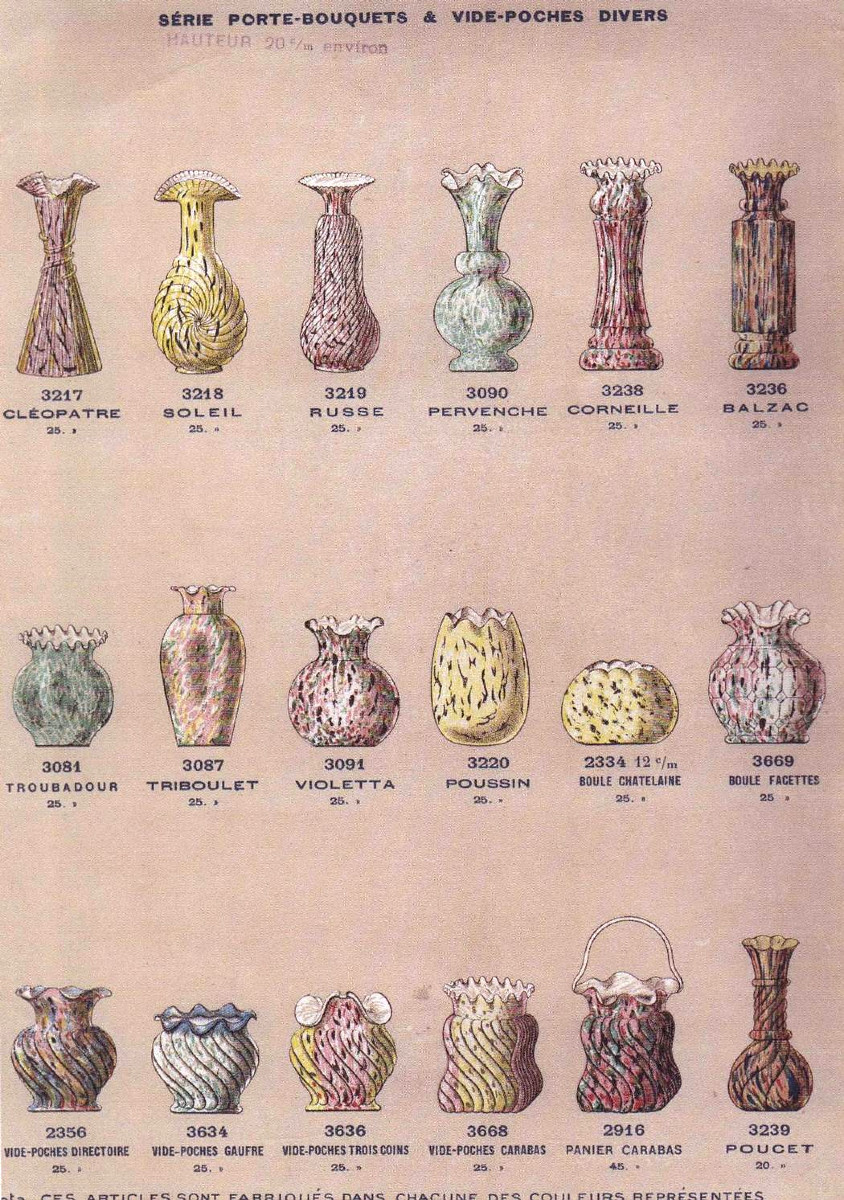 Bel ensemble de vases de Clichy production Legras-photo-3