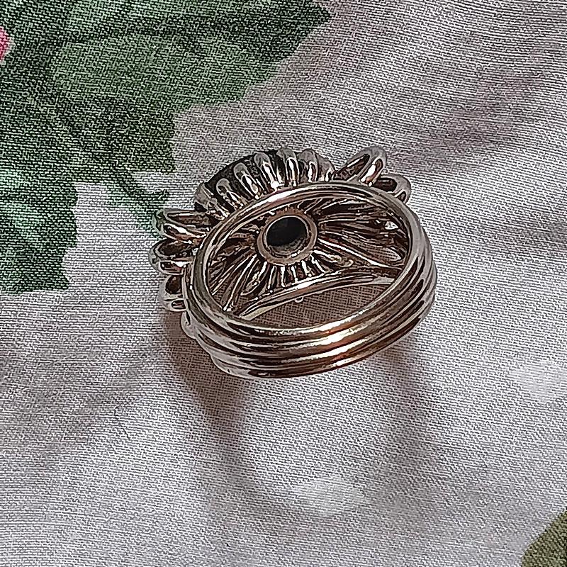 Important Modernist Gold Sapphire And Diamond Ring From The Art Deco Period, 1930-1940 -photo-2