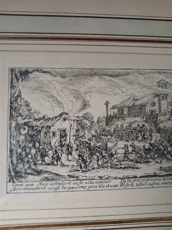 Based On Jacques Callot, 2 Etchings From The Series "the Great Miseries Of War"-photo-7