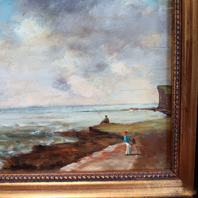  Dutch-style Marine Oil On Panel-photo-3