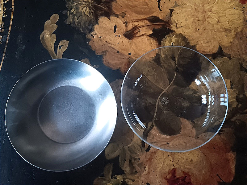 Baccarat et Christofle Suite de 6 coupes rince - doigts en cristal et leur soucoupe-photo-4