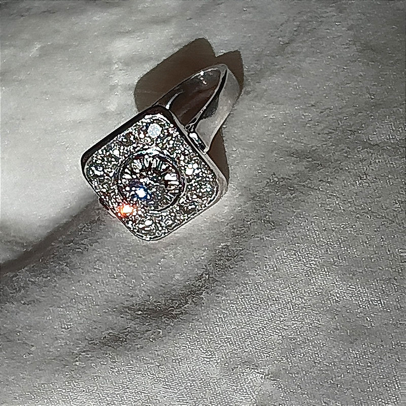 Art Deco Diamond Ring, 1930-photo-6