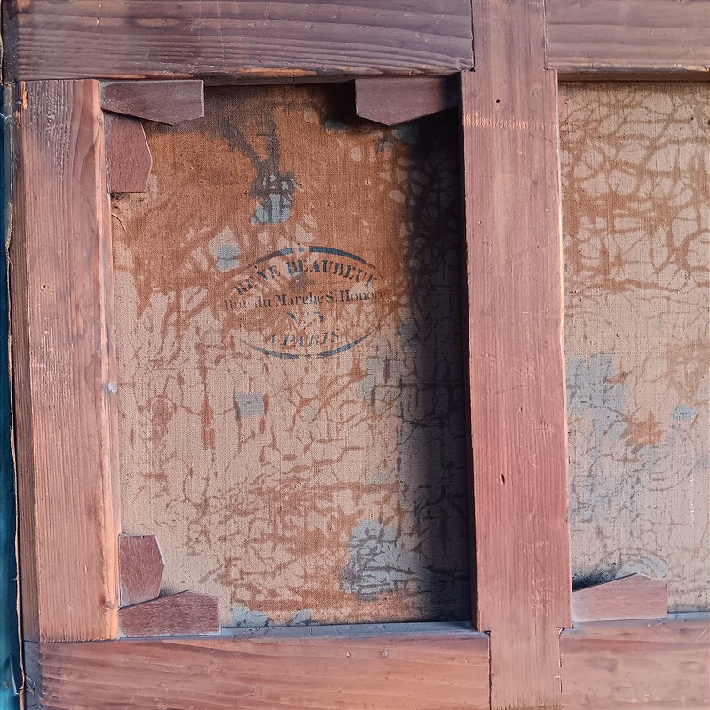 Ecole française paysage animé vers 1830 Epoque romantique-photo-4