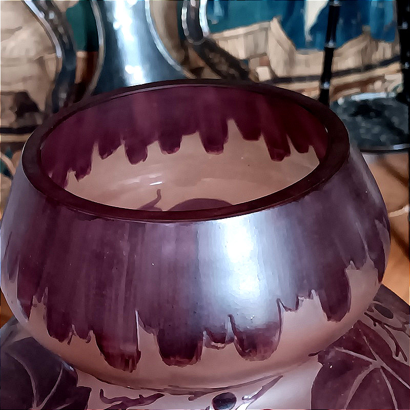 VAL paire de vases Art déco  Daum Verrerie d' Art Lorrain vers 1925 - 1930-photo-4