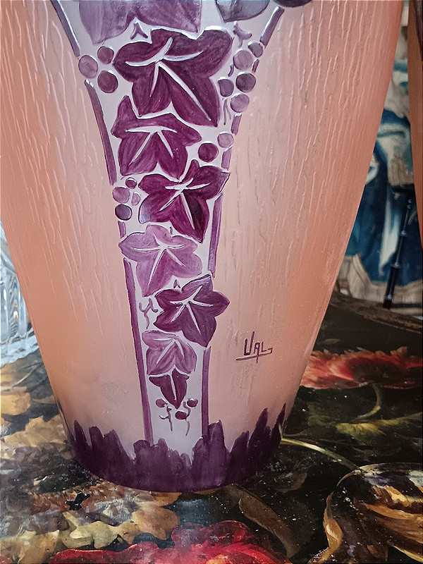 VAL paire de vases Art déco  Daum Verrerie d' Art Lorrain vers 1925 - 1930-photo-6