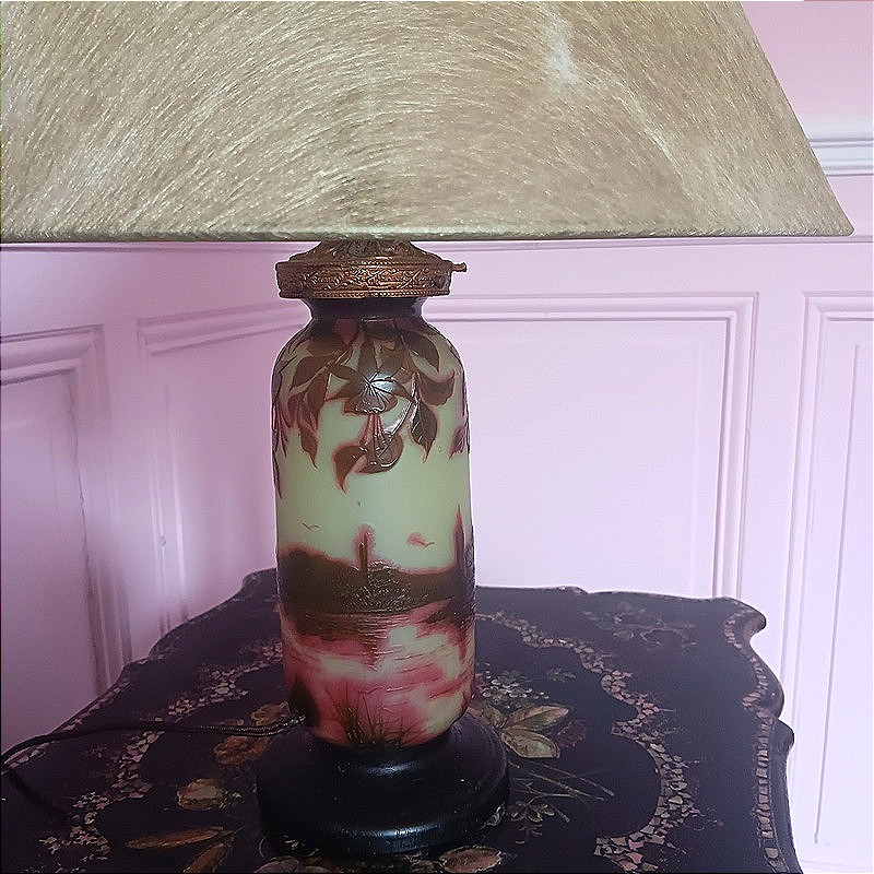 Lampe J. Michel Paris proche de Vez Art nouveau Art déco-photo-4