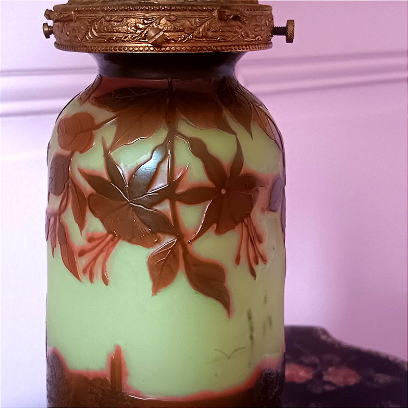 Lampe J. Michel Paris proche de Vez Art nouveau Art déco-photo-4