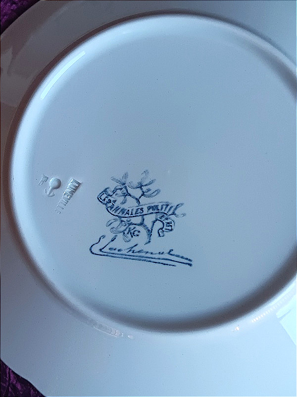 Edmond Lachenal And Keller Et Guérin Service Gui 6 Dinner Plates 22 Cm (4)-photo-2