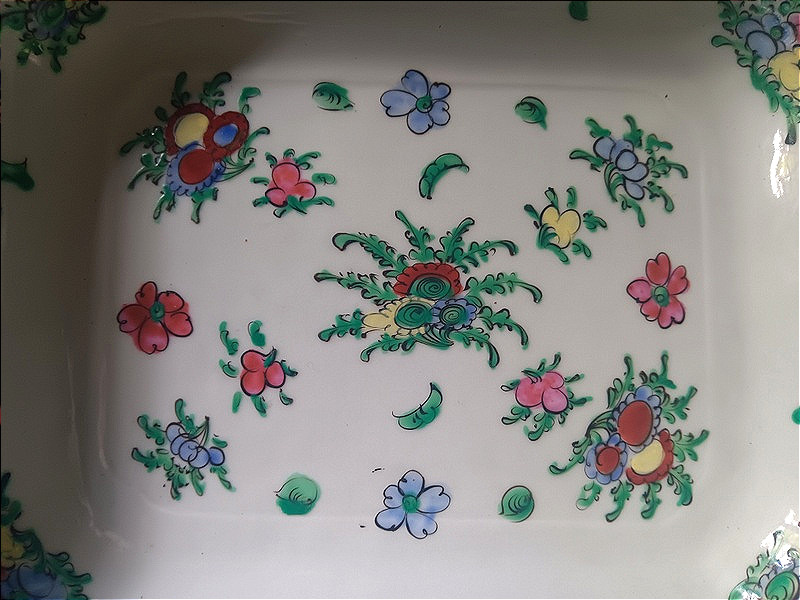 Plat couvert en porcelaine de Chine Canton 乾隆年製-photo-3