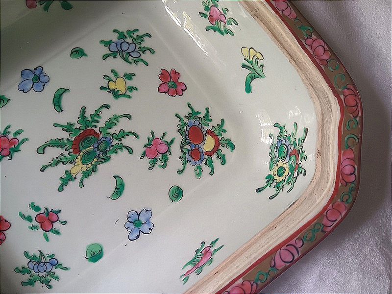 Plat couvert en porcelaine de Chine Canton 乾隆年製-photo-4