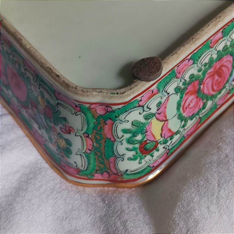Plat couvert en porcelaine de Chine Canton 乾隆年製-photo-4
