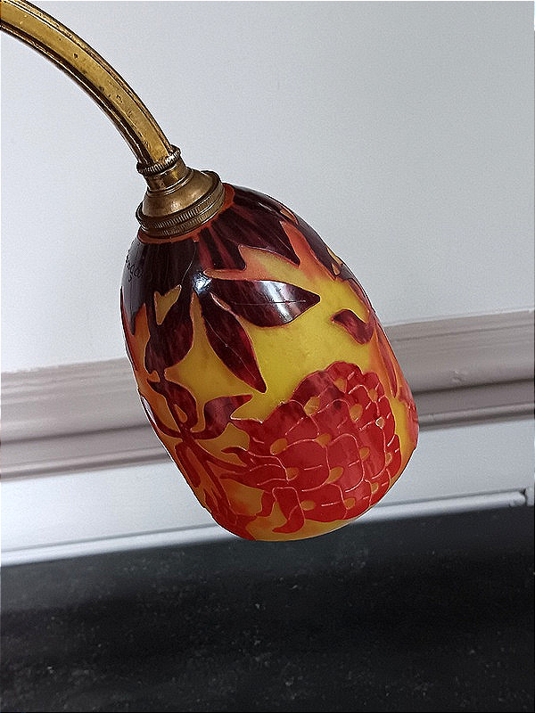 Le Verre Français Aux Pivoines Lamp Charles Schneider Art Nouveau Art Deco Circa 1925-photo-8