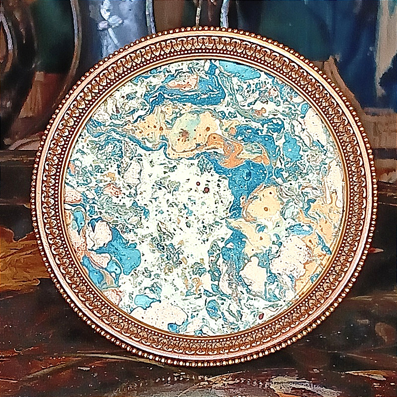 Cadre photo en bronze Doré Art nouveau Napoléon III-photo-2