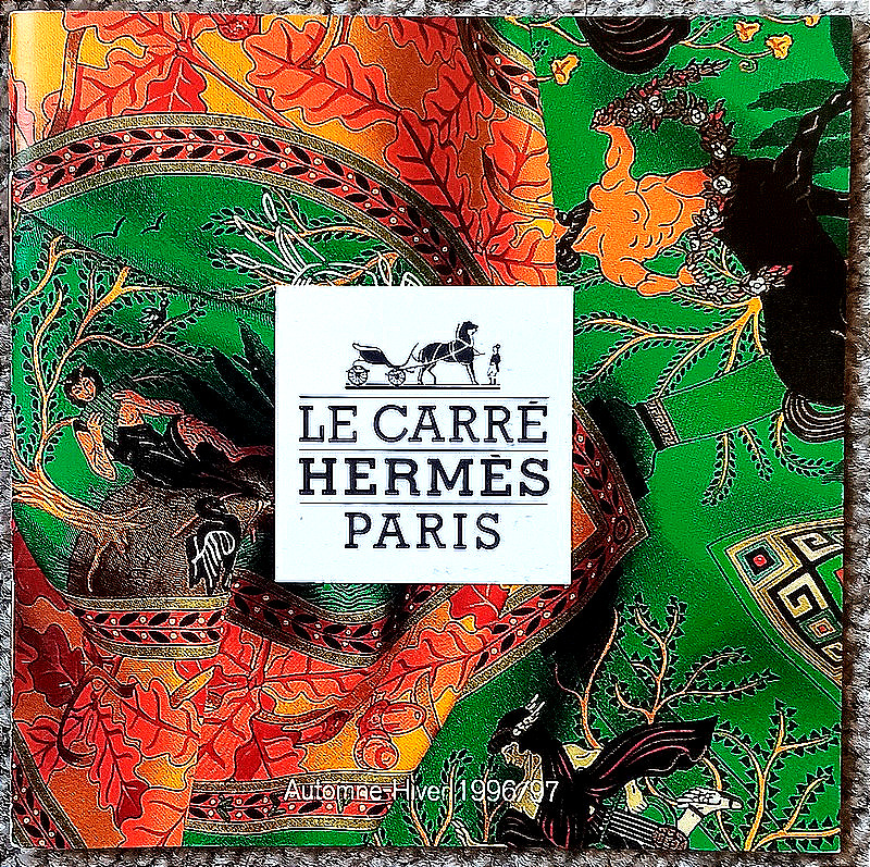 Ensemble de carnets publicitaires cartonnés de carrés Hermès-photo-2