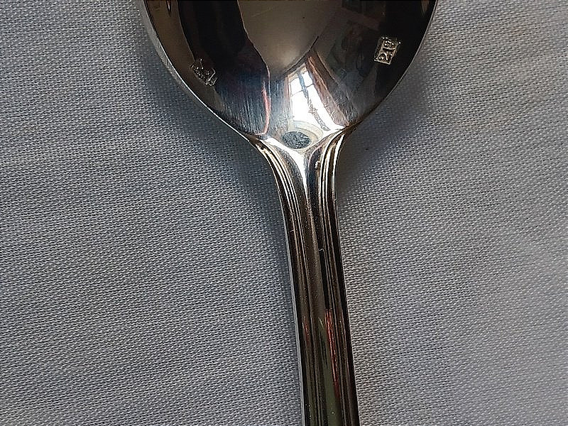 Belle suite de 14 cuillères à café ou thé top qualité en métal argenté jamais servi-photo-2