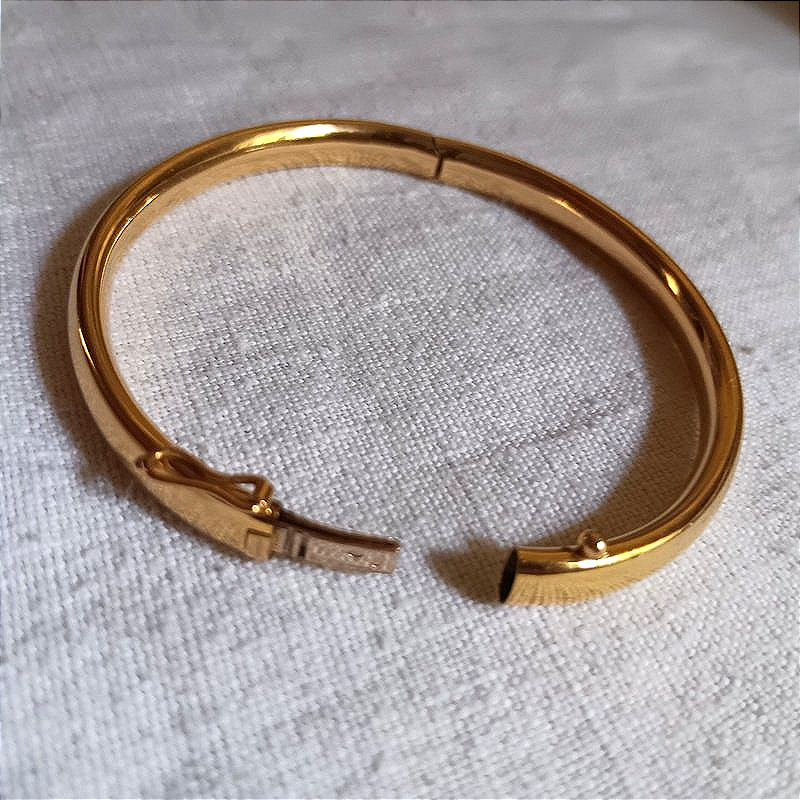 Bracelet jonc or 18 carats 13, 50 g-photo-1