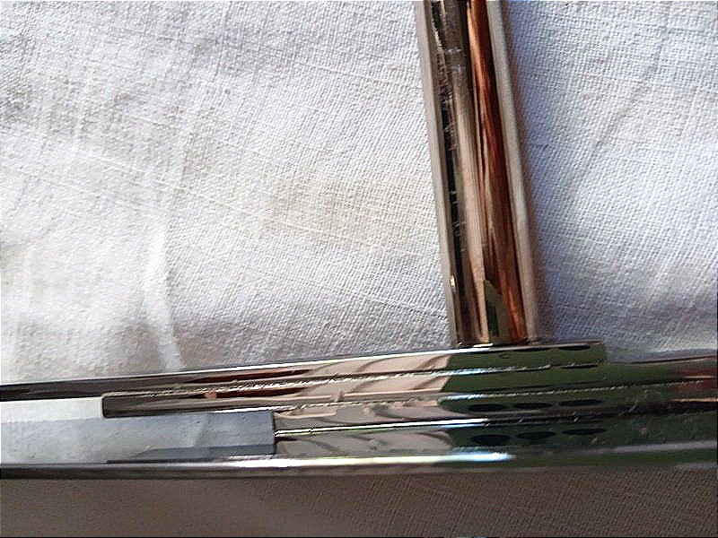 Cadre double porte photo Moderniste Art déco en bronze chromé vers 1930 (2)-photo-5
