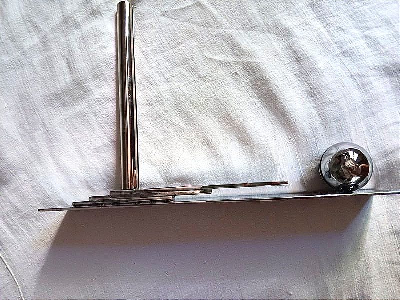 Cadre double porte photo Moderniste Art déco en bronze chromé vers 1930 (2)-photo-7