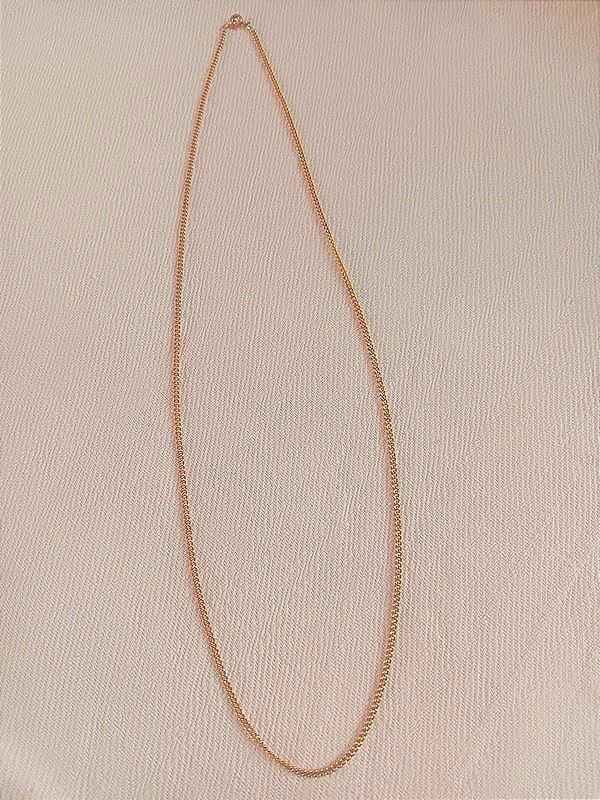 Chaîne en or jaune 18 carats maille gourmette 10, 05 g-photo-2