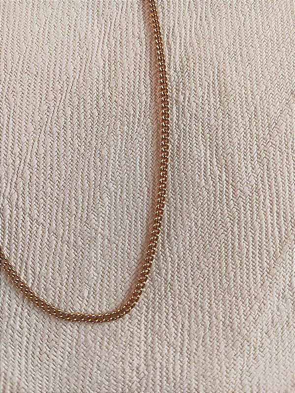 Chaîne en or jaune 18 carats maille gourmette 10, 05 g-photo-3