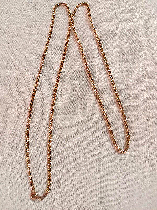Chaîne en or jaune 18 carats maille gourmette 10, 05 g-photo-1