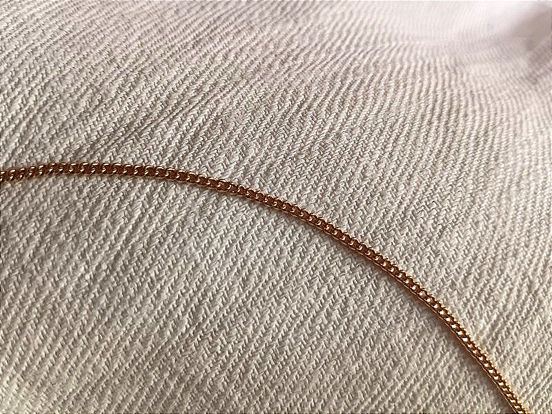 Chaîne en or jaune 18 carats maille gourmette 10, 05 g-photo-8