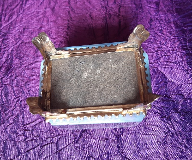 Box Jewelery Box Fixed Under Glass Le Palais Du Trocadéro Souvenir From Paris 1878 XIX-photo-3
