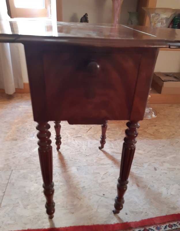 Side Table Flying Table Worker Bedside Mahogany XIXth Century-photo-4