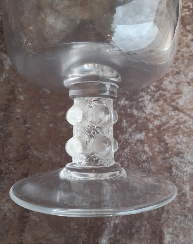 Lalique Coupe  sur pied  vase-photo-3
