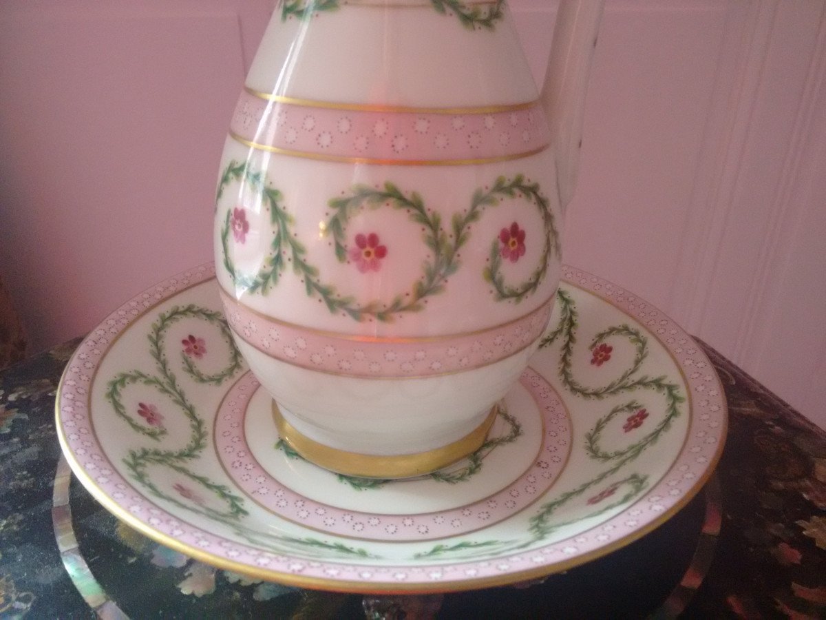 Camille Le Tallec (1906-1991) Porcelain From Paris In The Taste Of Sèvres Empire Style-photo-3