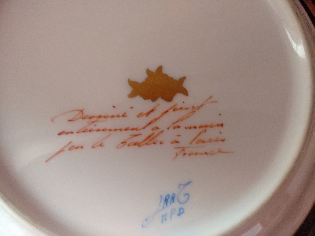 Camille Le Tallec (1906-1991) Porcelain From Paris In The Taste Of Sèvres Empire Style-photo-2