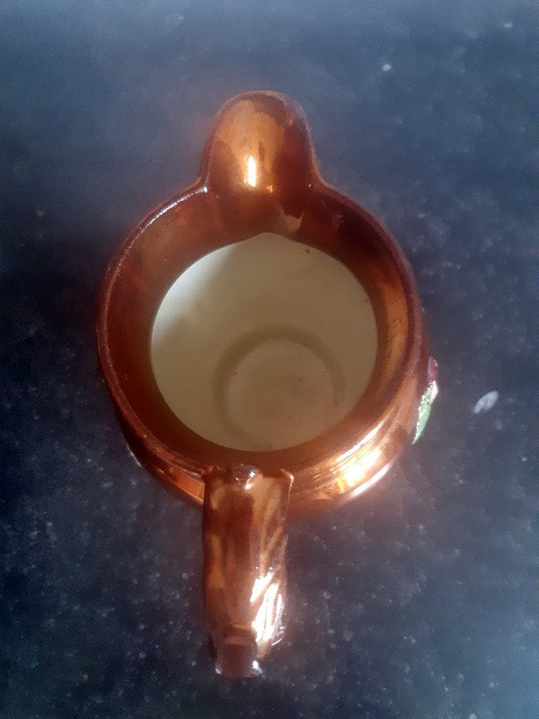 Charmant pot à lait Pichet en faïence lustrée " de Jersey " lustreware pottery jug-photo-1