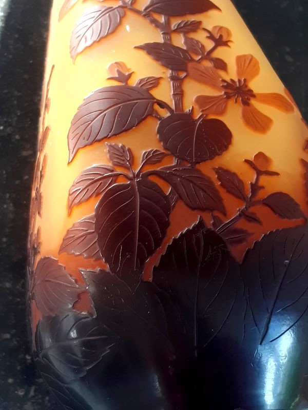 Gallé Art Nouveau Ranunculus Vase-photo-3