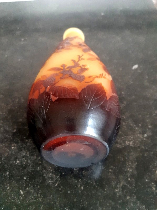 Gallé Art Nouveau Ranunculus Vase-photo-3