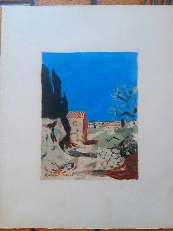 Roland Oudot (1897-1981) Mas In Provence-photo-2