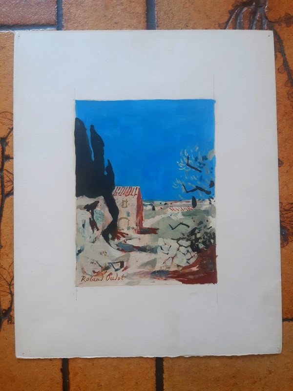 Roland Oudot (1897-1981) Mas In Provence