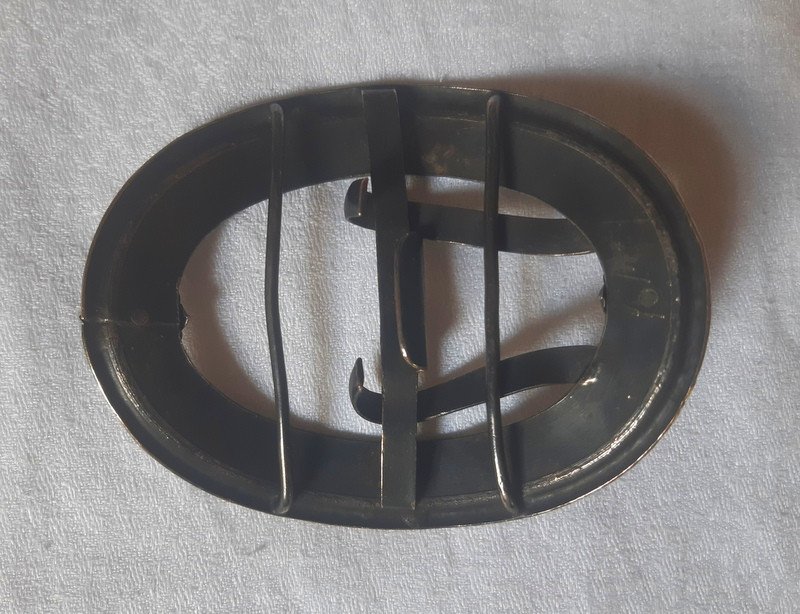 Grosse boucle De Ceinture Ou De Soulier chaussure Décor De Fleurs De Lys XIXe Siècle-photo-1