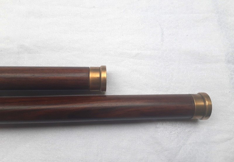 Rare Yacht Liner Towel Rack In Bronze And Rosewood From Rio Art Deco Period Circa 1925 - 1930-photo-3