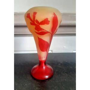 Gallé Vase With Art Nouveau Primroses