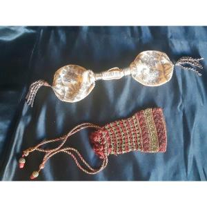Two Lovely Chaplain Purses Steel Beads Bag XIXth Century