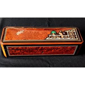 Glove Box Jewelry Box Napoleon III Marquetry