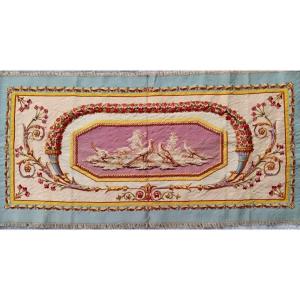 Bel Ensemble De Deux Tapisseries époque Romantique Beauvais Vers 1805 Jamais Utilisées