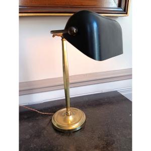 Monix Paris 3001 4001 Art Deco Bronze Notary Or Banker Desk Lamp Circa 1930