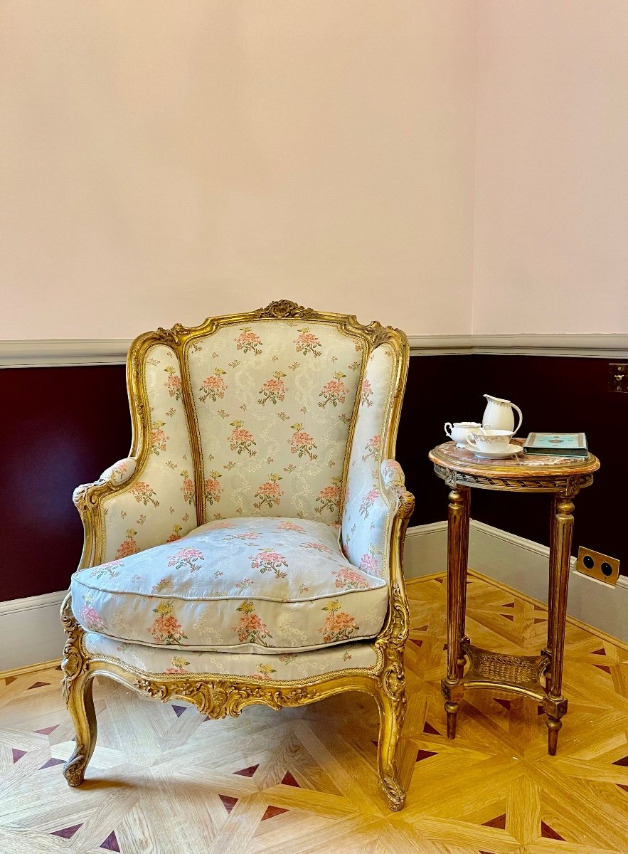 Large Bergere With Ears Louis XV Style
