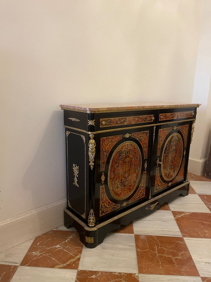 Meuble à Hauteur D’appui De Style Boulle-photo-7