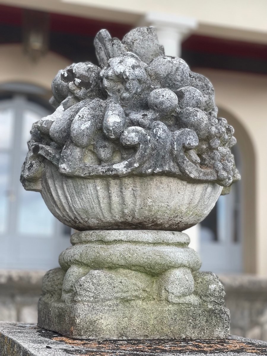 Pair Of Garden Fruit Pots-photo-2